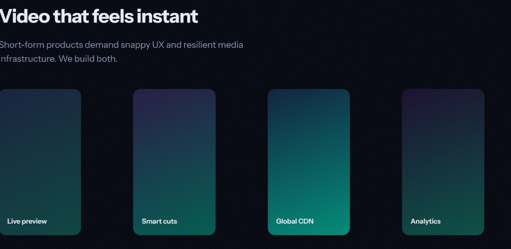 Short-form video product UI preview